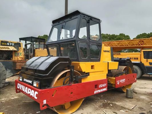 Dynapac CC421 ব্যবহৃত রাস্তা রোলার ডাবল ড্রাম রাস্তা রোলার উচ্চ উৎপাদনশীলতা সুইডেন