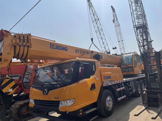 2021 বছর ব্যবহৃত ট্রাক ক্রেন এক্সসিএমজি QY25K5F নিরাপত্তা অপারেশন 25 টন মোবাইল ক্রেন