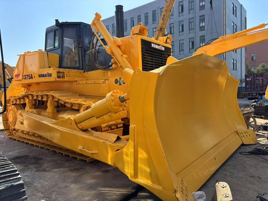 মূল জাপানি ব্যবহৃত Komatsu D375A বুলডোজার হাইড্রোলিক রিপার সঙ্গে