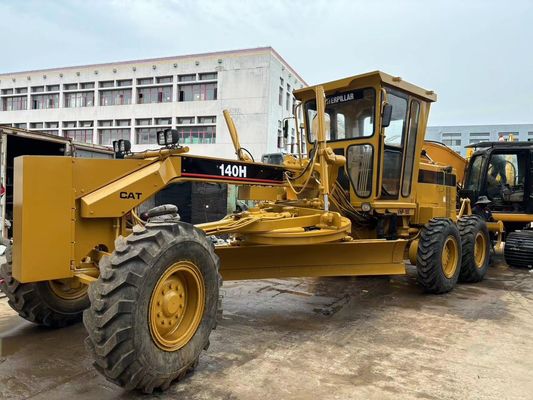 মূল জাপান 140H Caterpillar মোটর গ্রেডার সেকেন্ড হ্যান্ড নিরাপত্তা অপারেশন