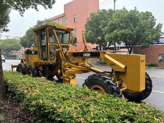 মূল জাপান 140H Caterpillar মোটর গ্রেডার সেকেন্ড হ্যান্ড নিরাপত্তা অপারেশন