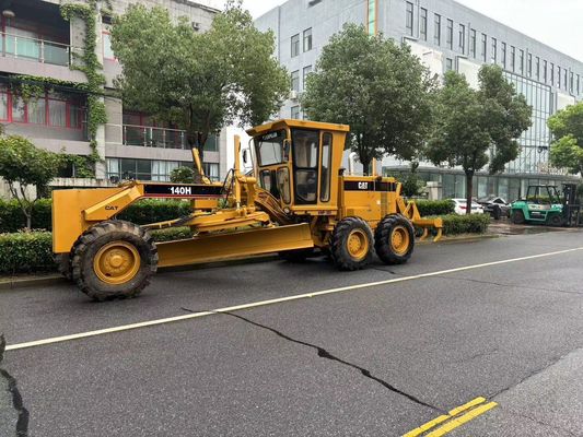 মূল জাপান 140H Caterpillar মোটর গ্রেডার সেকেন্ড হ্যান্ড নিরাপত্তা অপারেশন