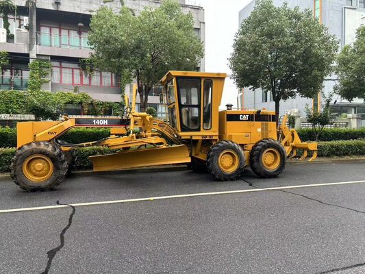 মূল জাপান 140H Caterpillar মোটর গ্রেডার সেকেন্ড হ্যান্ড নিরাপত্তা অপারেশন