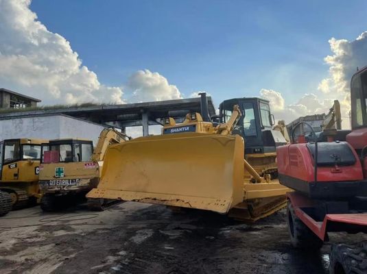 SHANTUI SD32 ব্যবহৃত ক্রলার বুলডোজার ভারী দায়িত্ব জলবাহী ডোজার সেকেন্ড হ্যান্ড