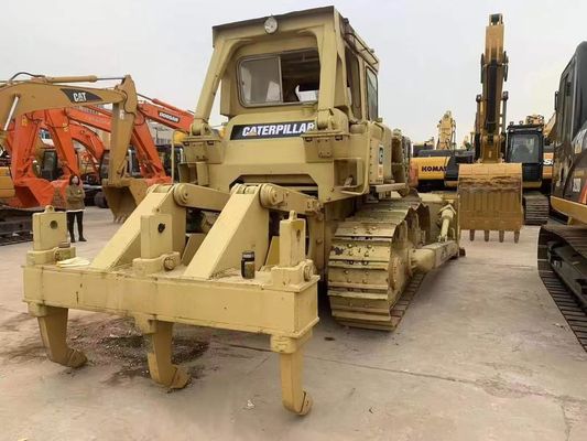 শক্তিশালী সেকেন্ড হ্যান্ড Caterpillar D7G ডোজার শক্তি দক্ষতা 6 ওয়ে ব্লেড