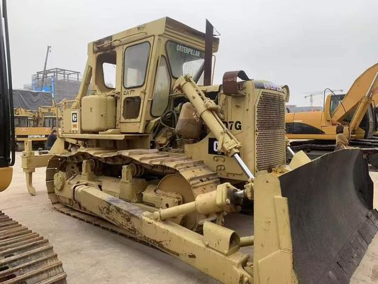 শক্তিশালী সেকেন্ড হ্যান্ড Caterpillar D7G ডোজার শক্তি দক্ষতা 6 ওয়ে ব্লেড
