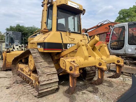 মূল রঙের Caterpillar D6N XL হাইড্রোলিক রিপার সহ ব্যবহৃত ছোট বুলডোজার