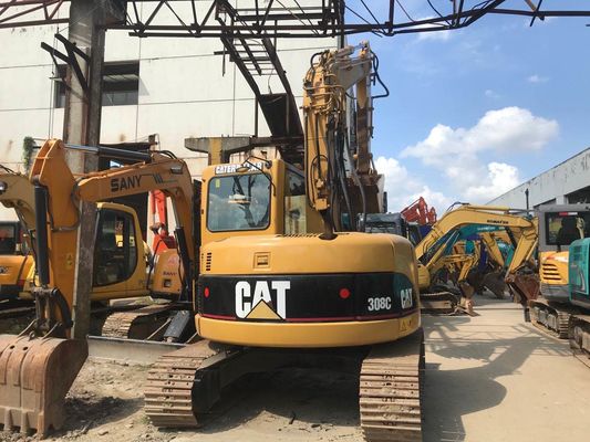 হাইড্রোলিক ক্রলার ব্যবহৃত CAT 308C Excavator মূল জাপান সহজ রক্ষণাবেক্ষণ