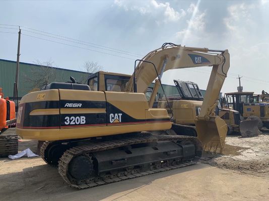 উচ্চ শক্তি 320B ব্যবহৃত CAT Excavator নিরাপত্তা অপারেশন 20 টন Excavator