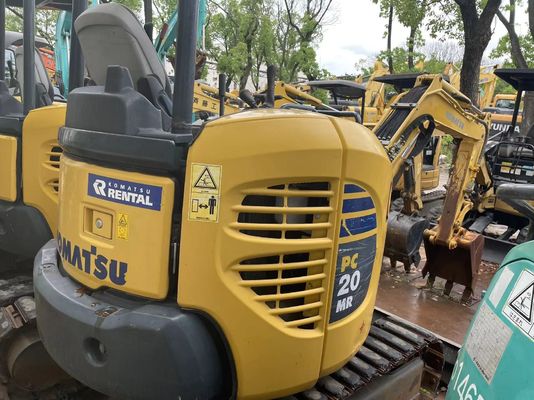 ব্যবহৃত Komatsu PC20MR-2 ক্রলার মাউন্ট excavator মূল জাপান ওয়ার্কিং মধ্যে বাগান