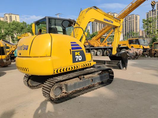 মূল জাপান ব্যবহৃত খননকারী Komatsu PC70-8 ক্রলার টাইপ খননকারী