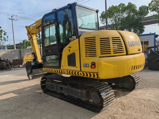 মূল জাপান ব্যবহৃত খননকারী Komatsu PC70-8 ক্রলার টাইপ খননকারী