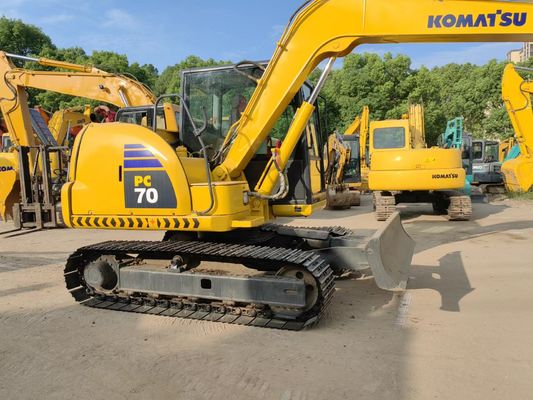 মূল জাপান ব্যবহৃত খননকারী Komatsu PC70-8 ক্রলার টাইপ খননকারী