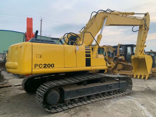 উচ্চ দক্ষতা ব্যবহৃত Komatsu PC200 6 Excavator মূল জাপান শক্তিশালী