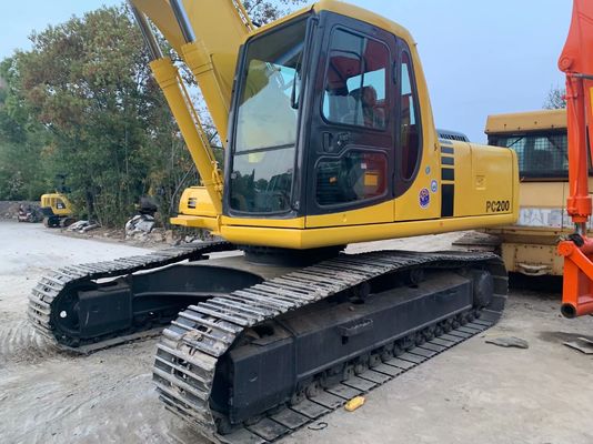 উচ্চ দক্ষতা ব্যবহৃত Komatsu PC200 6 Excavator মূল জাপান শক্তিশালী