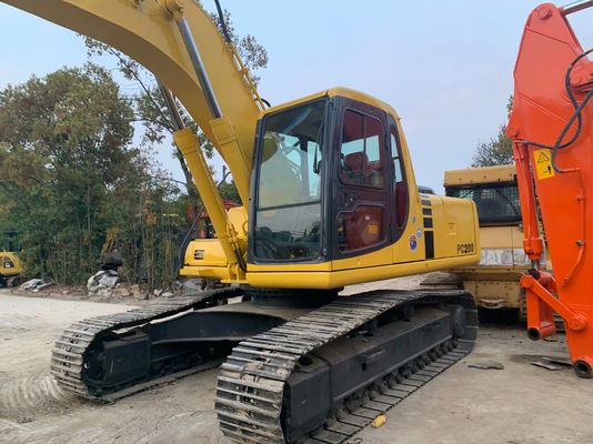 উচ্চ দক্ষতা ব্যবহৃত Komatsu PC200 6 Excavator মূল জাপান শক্তিশালী