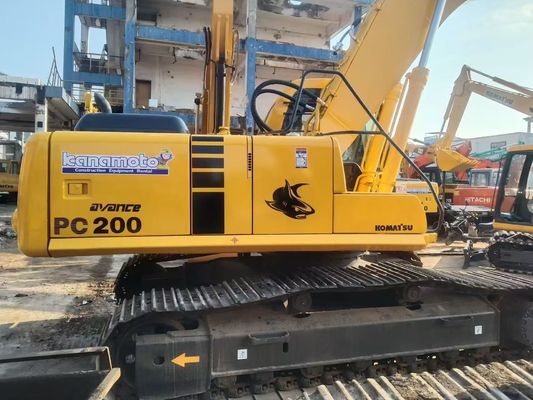 জাপান ব্যবহৃত Komatsu PC220 6 Excavator সহজ অপারেশন হাইড্রোলিক হ্যামার সঙ্গে