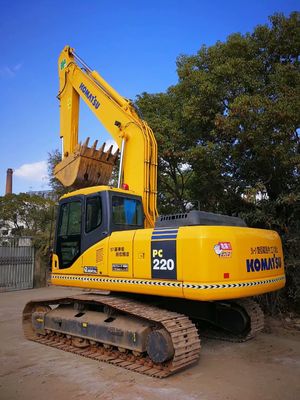 PC220-7 ক্রলার ব্যবহৃত Komatsu Excavator মূল জাপান সহজ রক্ষণাবেক্ষণ