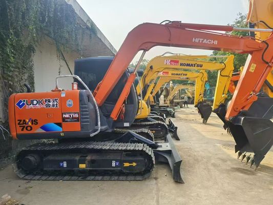 মূল জাপান ব্যবহৃত Excavator ZX70 ব্যবহৃত Hitachi Excavator ব্লেড সঙ্গে ক্রলার