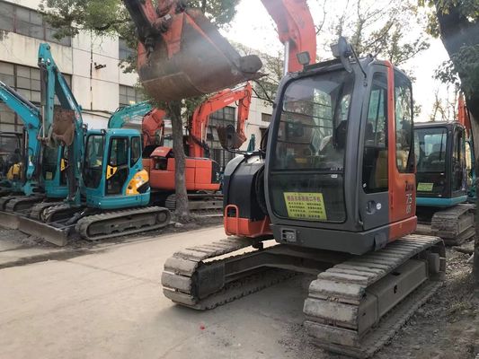 জাপান ব্যবহৃত খননকারী ZX75US-3 শক্তি দক্ষ হিটাচি ক্রলার খননকারী
