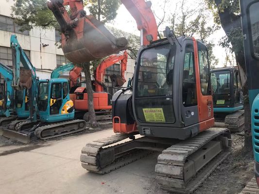 জাপান ব্যবহৃত খননকারী ZX75US-3 শক্তি দক্ষ হিটাচি ক্রলার খননকারী
