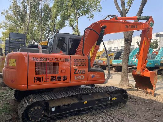 মূল জাপান ব্যবহৃত হিটাচি ZX120 ক্রলার খননকারী ভাল অবস্থায়