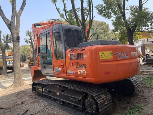 মূল জাপান ব্যবহৃত হিটাচি ZX120 ক্রলার খননকারী ভাল অবস্থায়