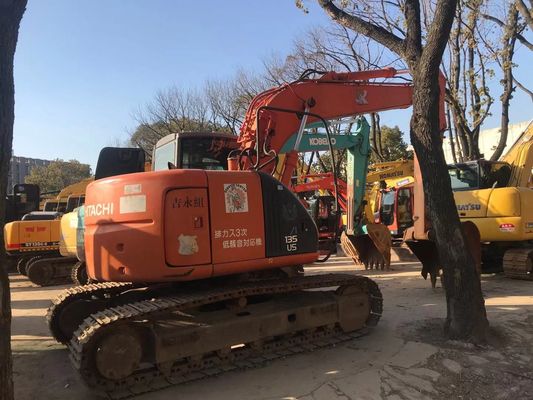 ZX135US সেকেন্ড হ্যান্ড এক্সক্যাভেটর ভাল অবস্থায় হিটাচি ক্রলার এক্সক্যাভেটর মূল রঙ