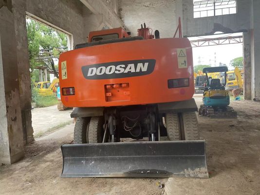 স্মার্ট কন্ট্রোল ব্যবহৃত খননকারী DH150W-7 Doosan চাকা খননকারী 2012 বছর