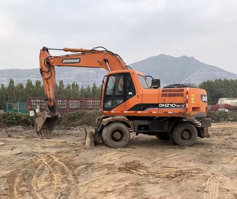 মূল রঙ ব্যবহৃত Doosan DH210W-7 চাকা খননকারী ভাল অবস্থায়/ব্যবহৃত Doosan চাকা খননকারী বিক্রয়ের জন্য