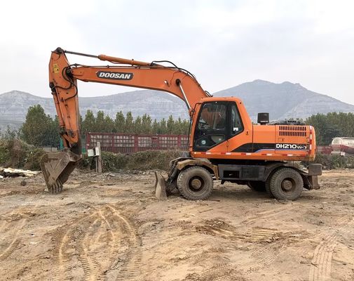 মূল রঙ ব্যবহৃত Doosan DH210W-7 চাকা খননকারী ভাল অবস্থায়/ব্যবহৃত Doosan চাকা খননকারী বিক্রয়ের জন্য