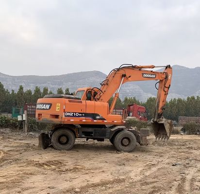 মূল রঙ ব্যবহৃত Doosan DH210W-7 চাকা খননকারী ভাল অবস্থায়/ব্যবহৃত Doosan চাকা খননকারী বিক্রয়ের জন্য