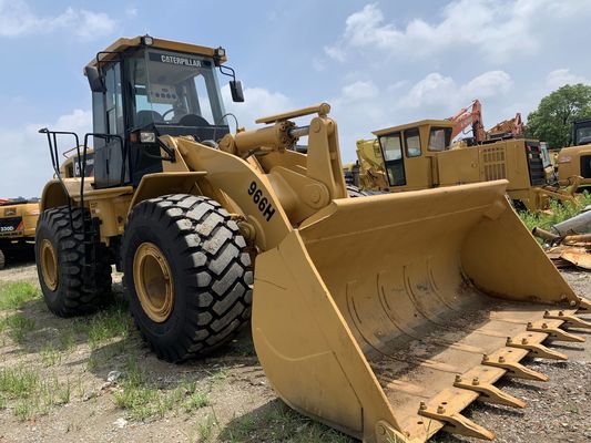 কম শব্দ 966H ব্যবহৃত CAT চাকা লোডার উচ্চ দক্ষতা CAT ইঞ্জিন সঙ্গে