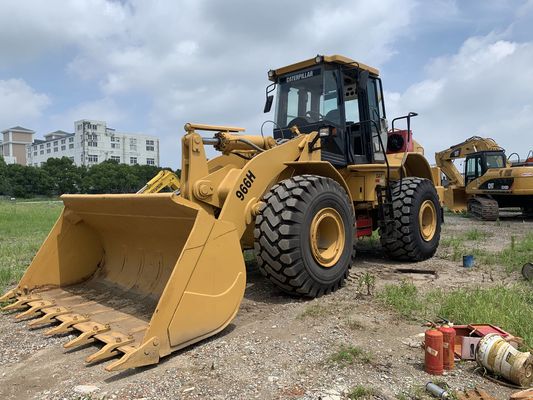 কম শব্দ 966H ব্যবহৃত CAT চাকা লোডার উচ্চ দক্ষতা CAT ইঞ্জিন সঙ্গে