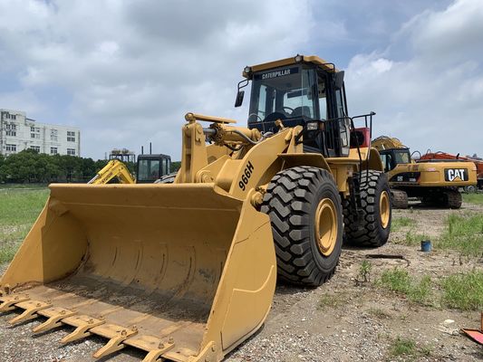 কম শব্দ 966H ব্যবহৃত CAT চাকা লোডার উচ্চ দক্ষতা CAT ইঞ্জিন সঙ্গে