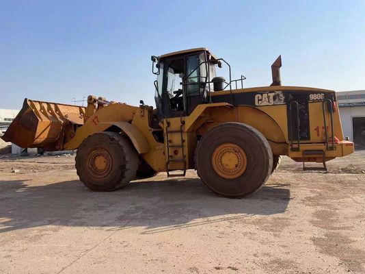 চাকাযুক্ত সেকেন্ড হ্যান্ড Caterpillar 980G লোডার সহজ অপারেশন ভাল অবস্থায়
