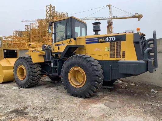 রঙ পরিবর্তন করুন ব্যবহৃত চাকা লোডার Komatsu WA470-6 সেকেন্ড হ্যান্ড লোডার