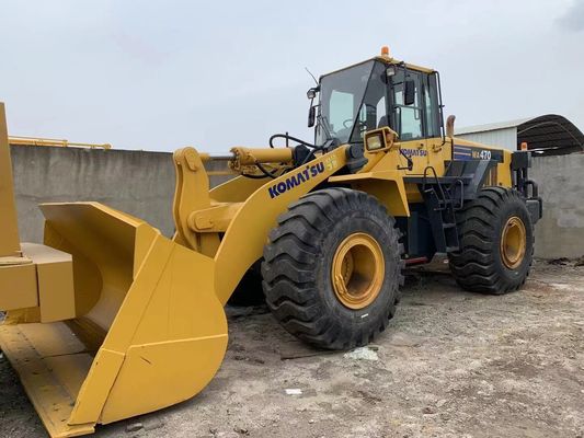 রঙ পরিবর্তন করুন ব্যবহৃত চাকা লোডার Komatsu WA470-6 সেকেন্ড হ্যান্ড লোডার