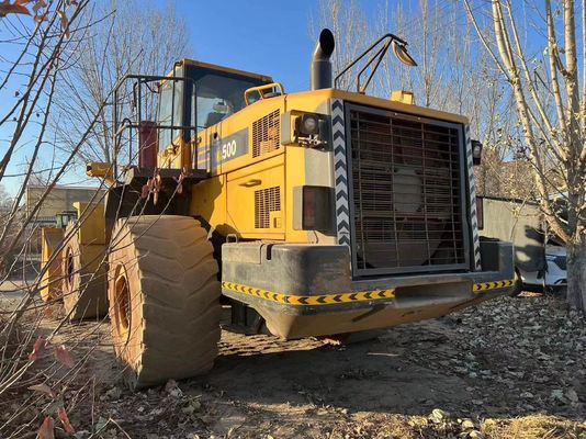 ব্যবহৃত Komatsu WA500 6 চাকা লোডার WA600-6 নির্মাণের জন্য জ্বালানী দক্ষতা