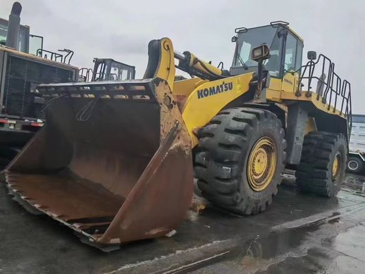 Komatsu WA600-6 ব্যবহৃত ছোট চাকার লোডার WA500-6 খনির জন্য নিরাপত্তা অপারেশন