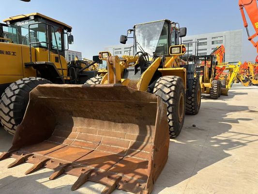 উচ্চ লোডিং ক্ষমতা সঙ্গে ব্যবহৃত Komatsu WA380 6 চাকা লোডার কম্প্যাক্ট