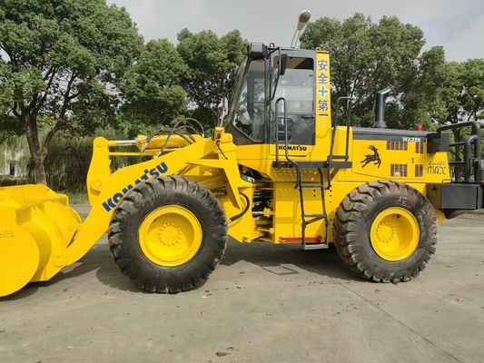 মূল জাপান ব্যবহৃত চাকা লোডার Komatsu WA320-3 ব্যবহৃত সামনের লোডার