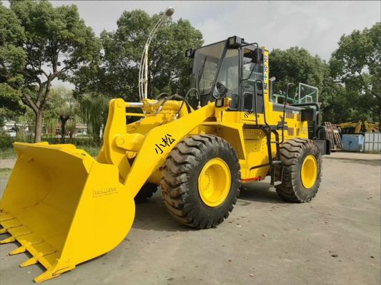 মূল জাপান ব্যবহৃত চাকা লোডার Komatsu WA320-3 ব্যবহৃত সামনের লোডার