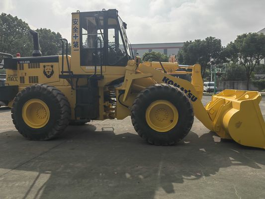 মূল জাপান ব্যবহৃত চাকা লোডার Komatsu WA320-3 ব্যবহৃত সামনের লোডার