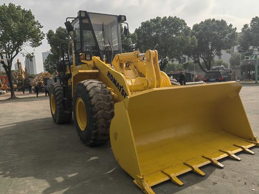 মূল জাপান ব্যবহৃত চাকা লোডার Komatsu WA320-3 ব্যবহৃত সামনের লোডার