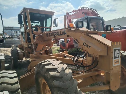 CAT 140G ব্যবহৃত মোটর গ্রেডার স্থিতিশীল অপারেশন 140H ব্যবহৃত Caterpillar গ্রেডার