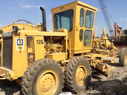 ভারী দায়িত্ব 12G ব্যবহৃত Caterpillar মোটর গ্রেডার গোলমাল হ্রাস সহজ অপারেশন