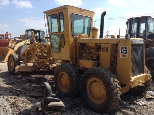 ভারী দায়িত্ব 12G ব্যবহৃত Caterpillar মোটর গ্রেডার গোলমাল হ্রাস সহজ অপারেশন