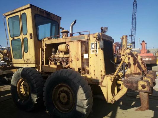 ভারী দায়িত্ব 12G ব্যবহৃত Caterpillar মোটর গ্রেডার গোলমাল হ্রাস সহজ অপারেশন
