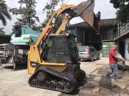 CAT 247B2 সেকেন্ড হ্যান্ড স্কিড স্টিয়ার লোডার দীর্ঘস্থায়ী CAT স্কিড স্টিয়ার লোডার